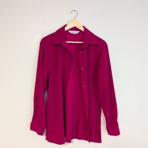 Casual Corner Annex Dark Pink Button-up